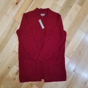 Joseph A knit long sleeve cardigan Sz M NWT